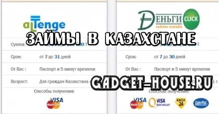 онлайн займы и кредиты в казахстане – взять срочно на карту